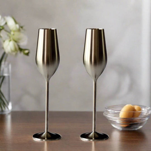 Silver Unbreakable Stainless Steel Flutes - Loft&Timber
