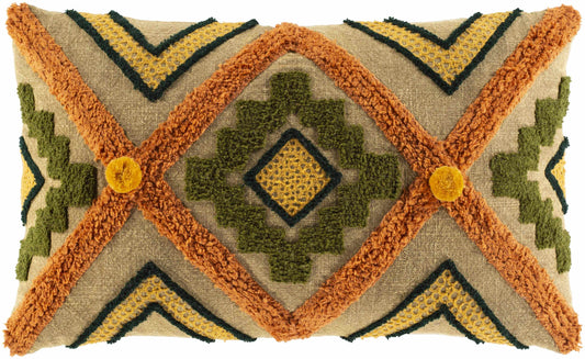 Skibbereen Boho Geometric Lumbar Pillow - Loft&Timber