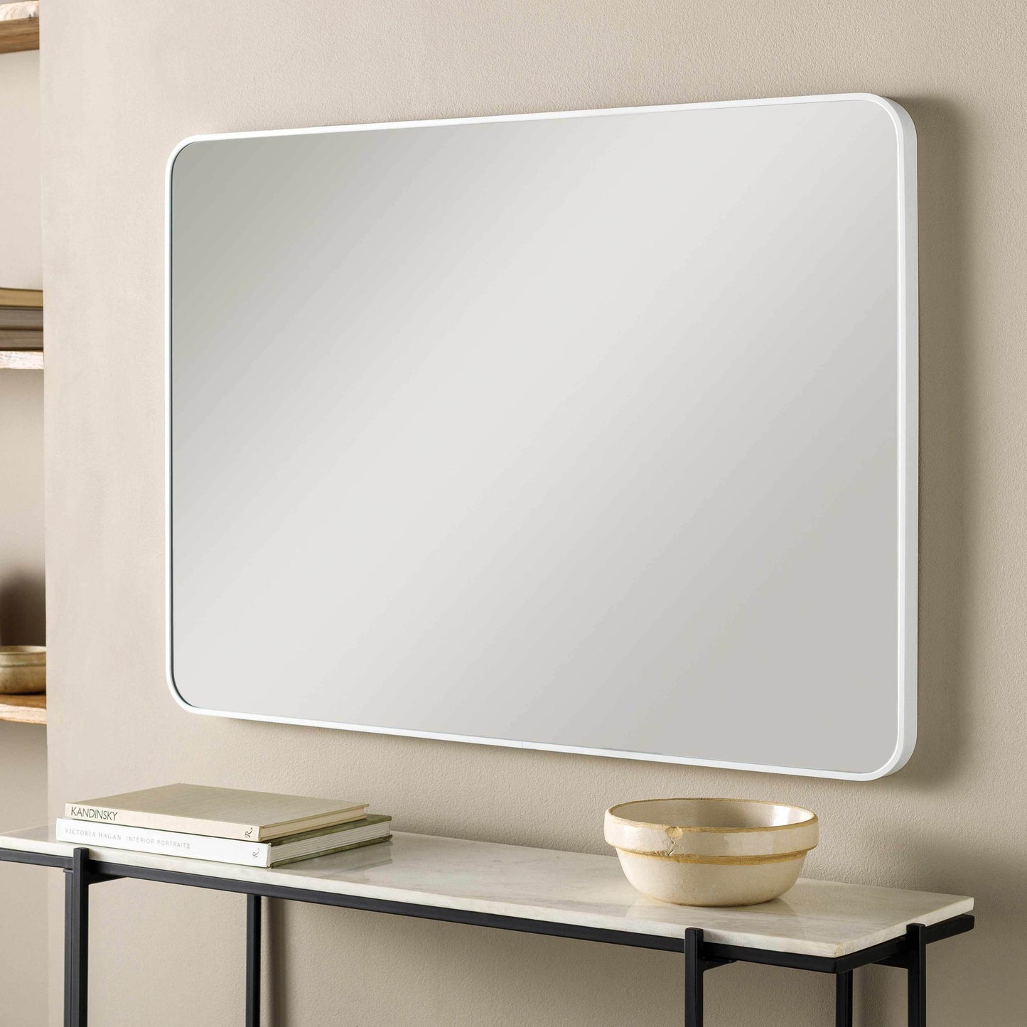Sustinente White Carved Mirror - Loft&Timber