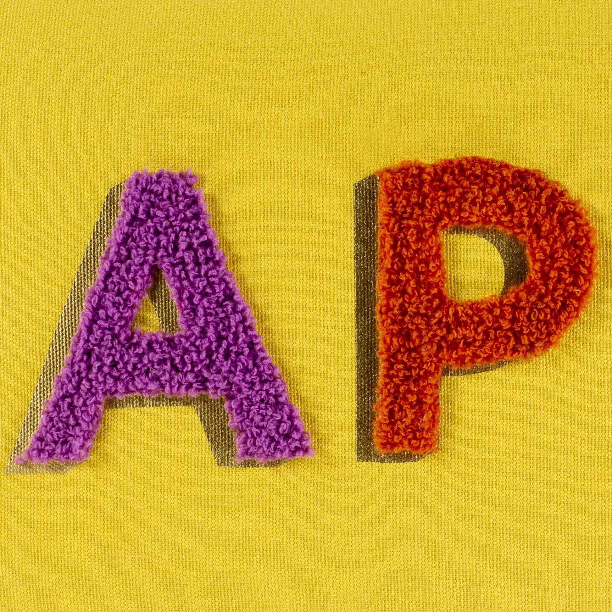 Kids Happy Decorative Nursery Yellow Throw Pillow - Loft&Timber