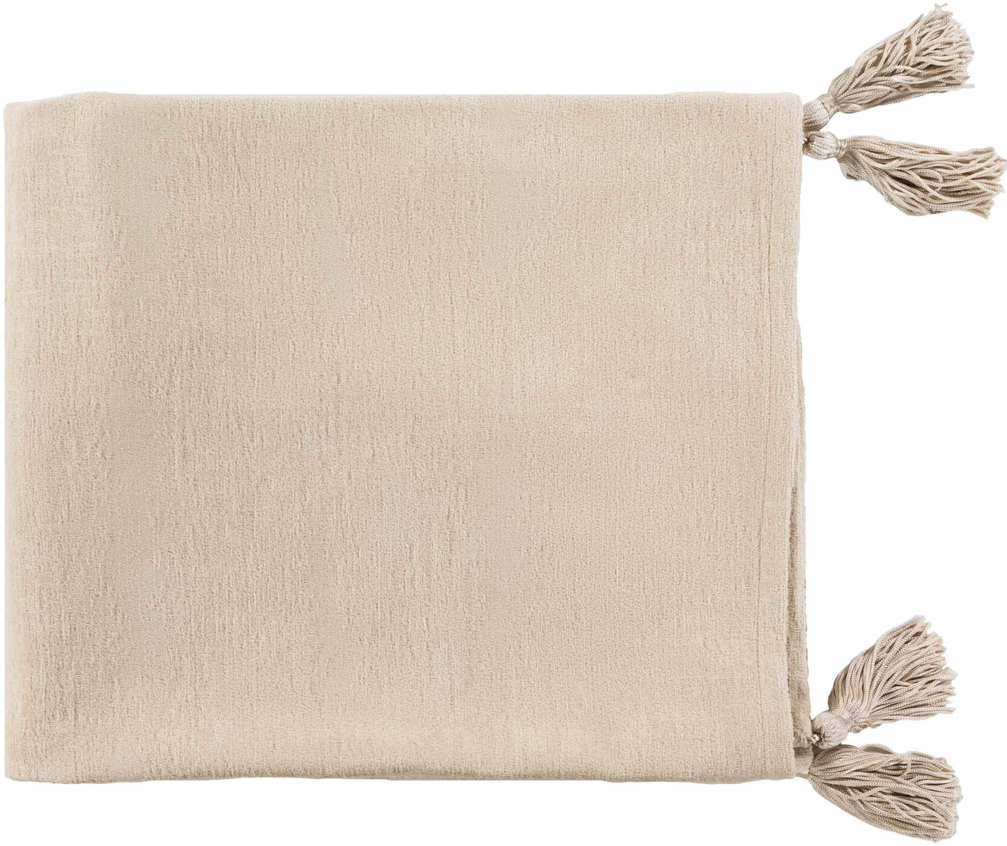 Beige Cotton Throw Blanket - Loft&Timber