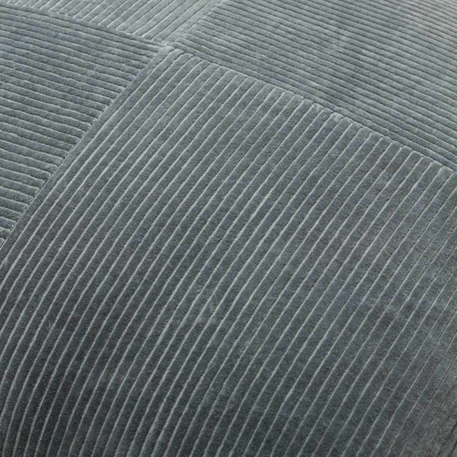 Umar Charcoal Corduroy Accent Pillow - Loft&Timber