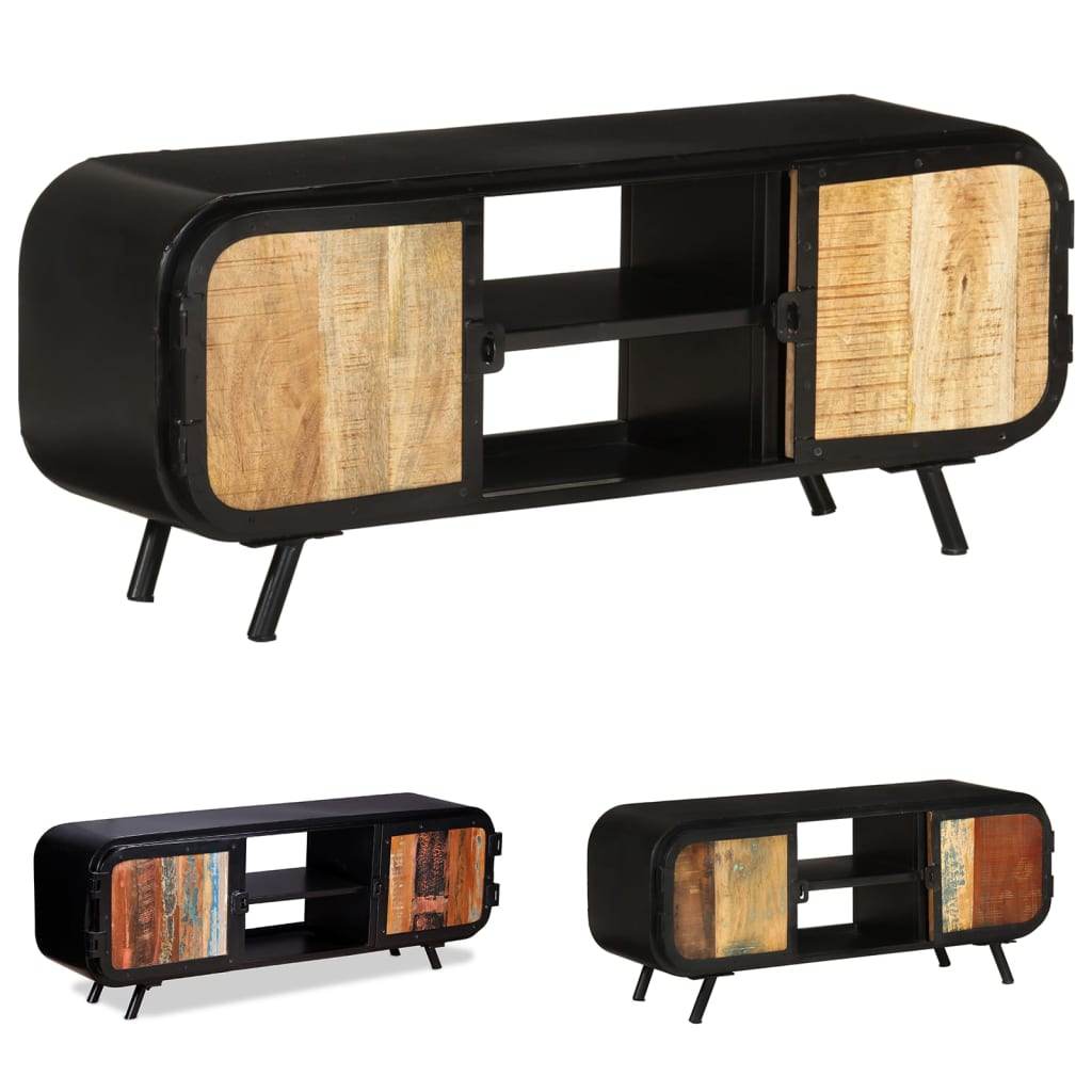vidaXL TV Stand TV Console Sideboard TV Unit Media Unit Solid Reclaimed Wood - Loft&Timber