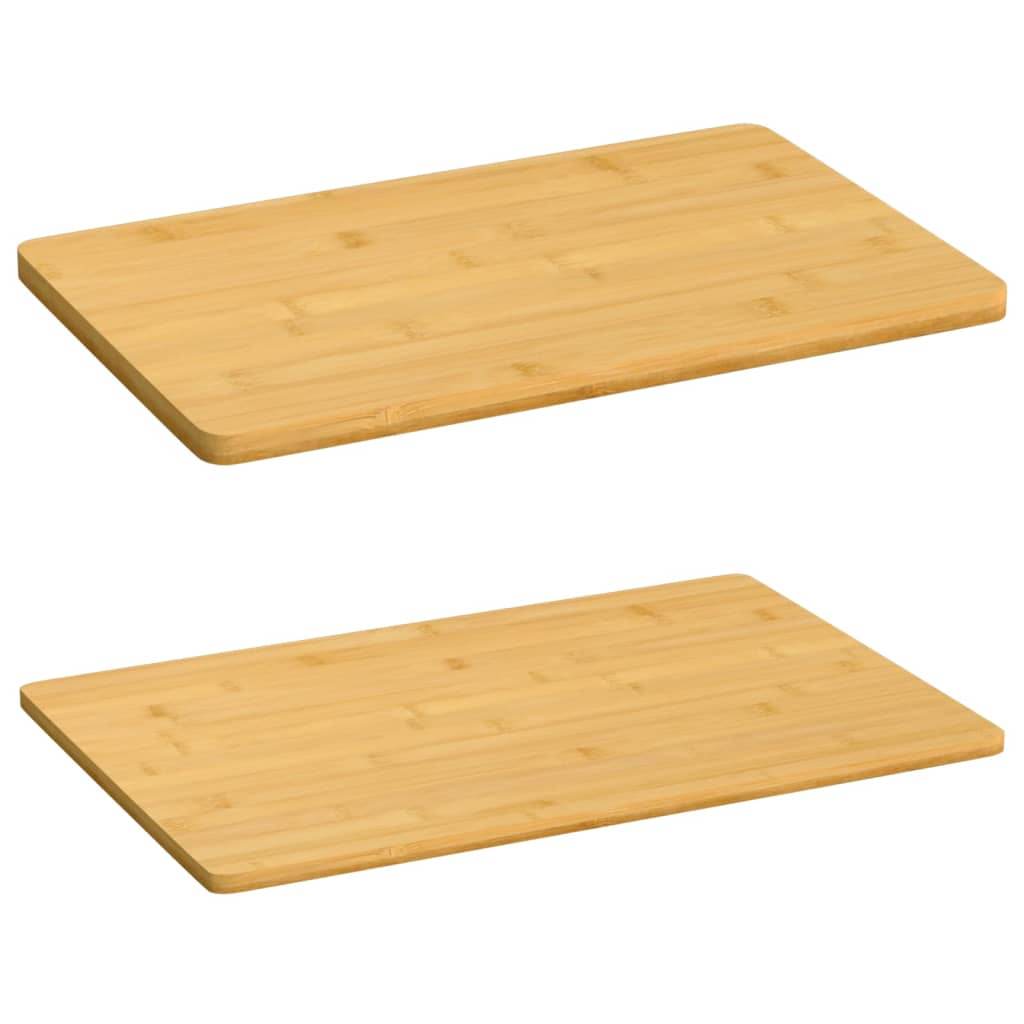 vidaXL Plate 6 Pcs Rectangular Breakfast Serving Plate for Kitchen Bamboo - Loft&Timber