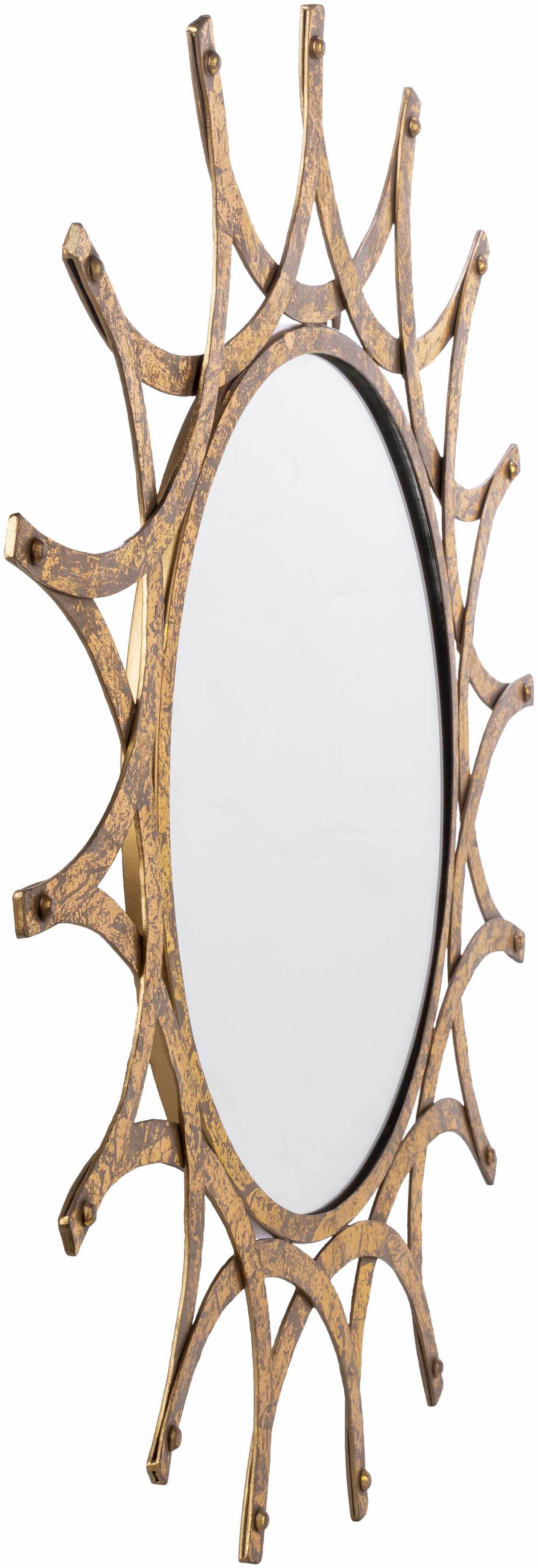 Vivi Gold Metal Mirror - Loft&Timber