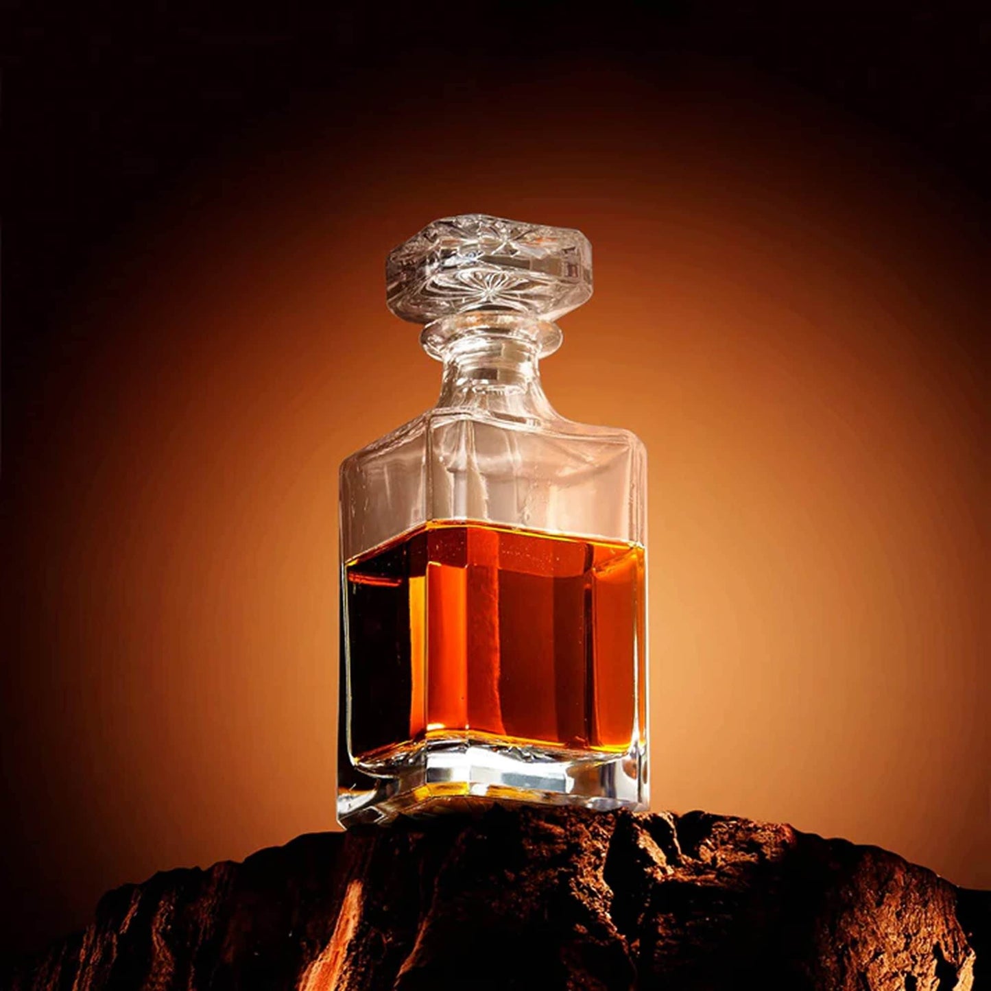 Whiskey Decanter - Square - 750mL - Loft&Timber