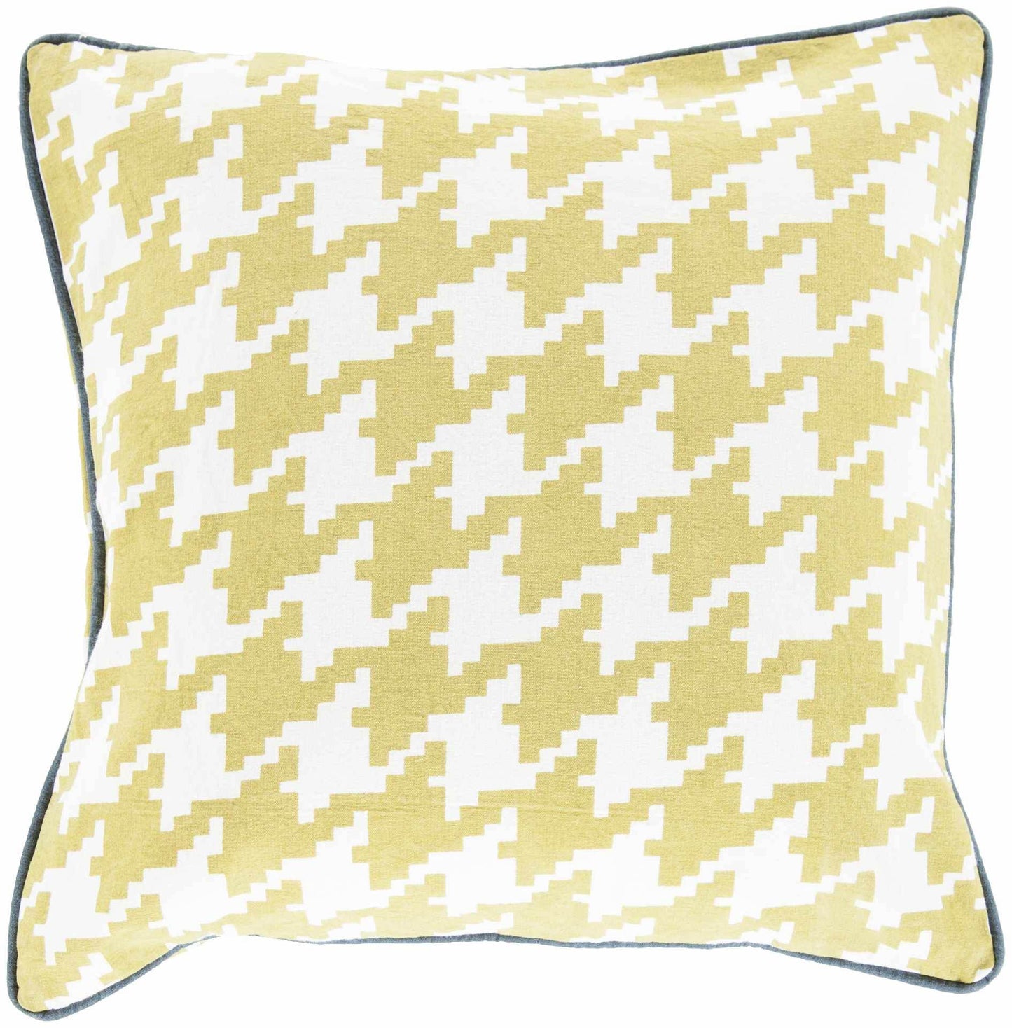 Yaroomba Yellow Houndstooth Throw Pillow - Clearance - Loft&Timber