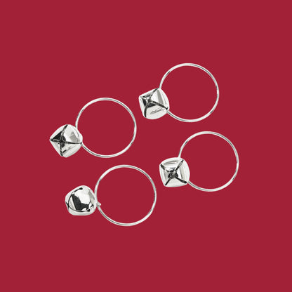 Jingle Bell Napkin Rings, Set Of 4, Np - Loft&Timber