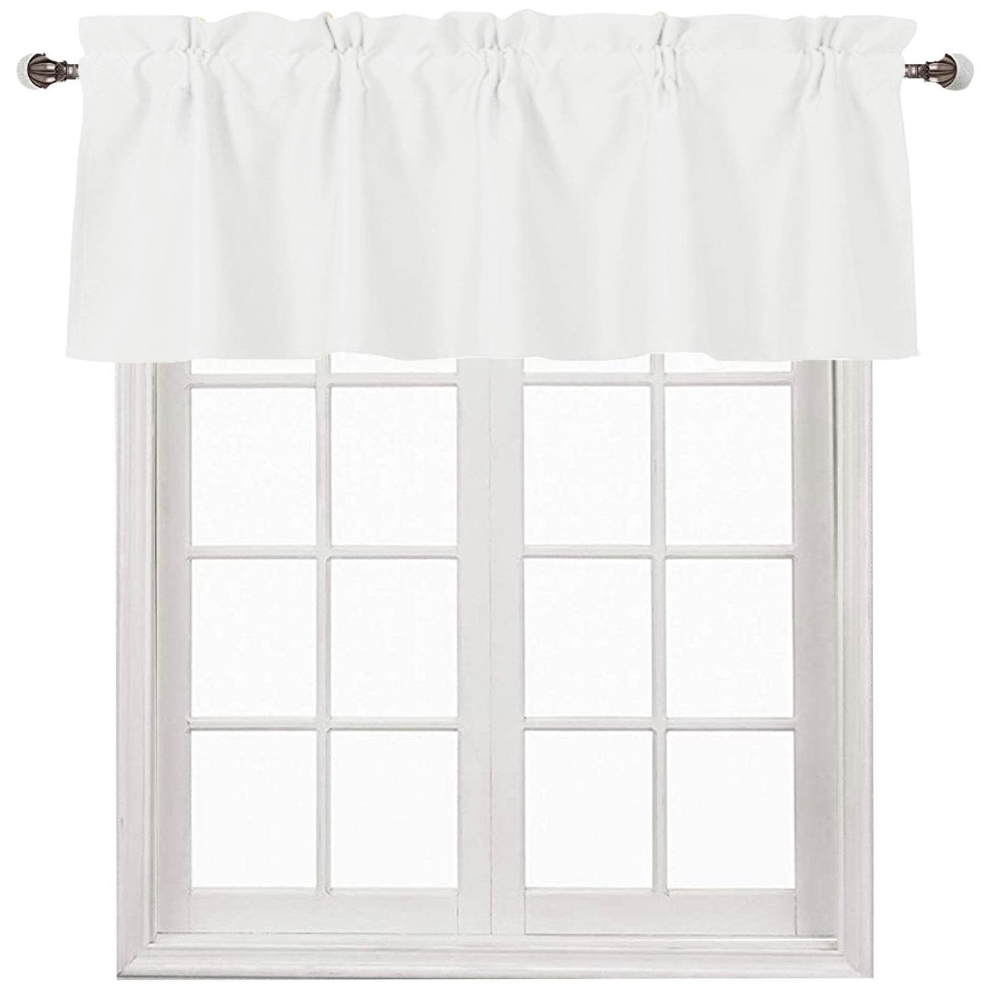 DWCN Blackout Valance Curtains for Kitchen, 1 Panel - Loft&Timber