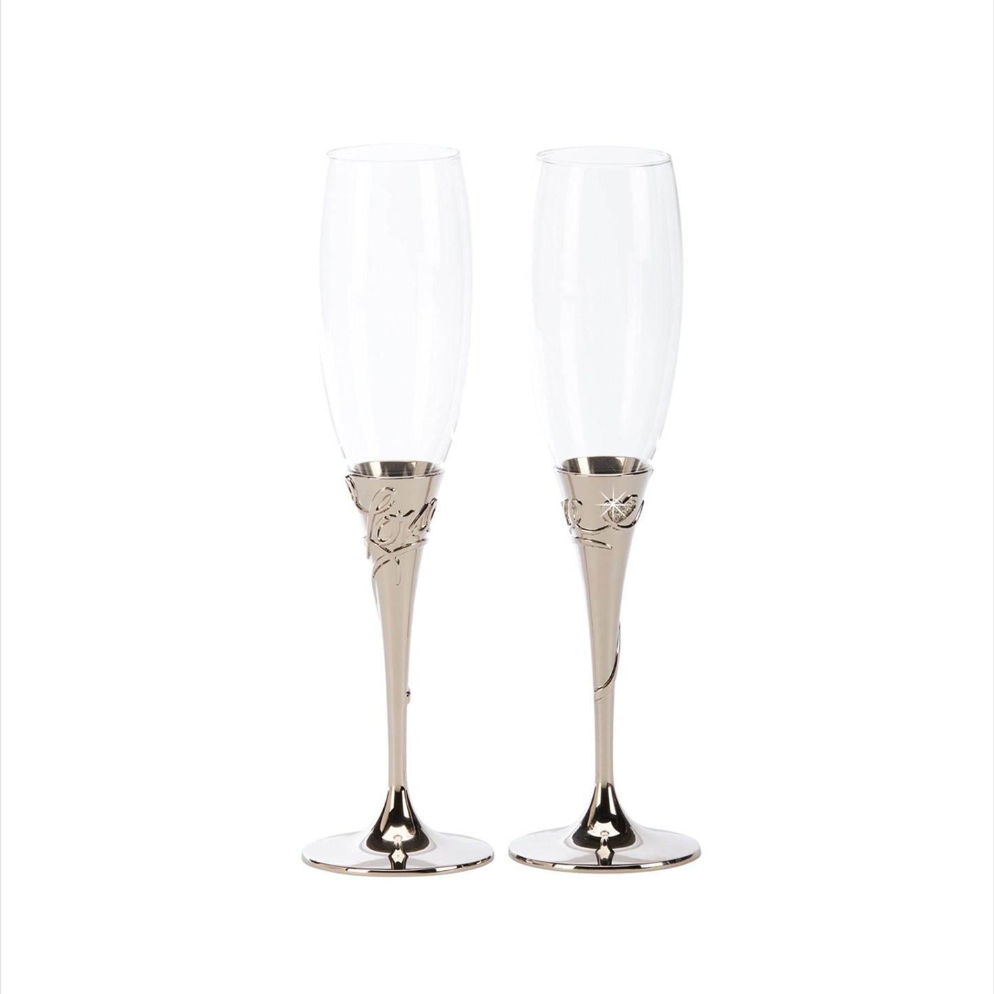 Love Toasting Champagne Flutes Set - Loft&Timber