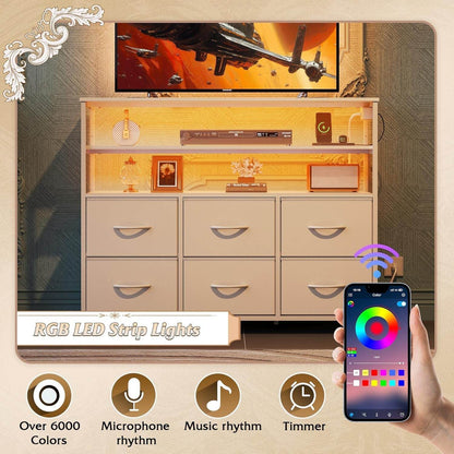 Led Dresser TV Stand - Loft&Timber