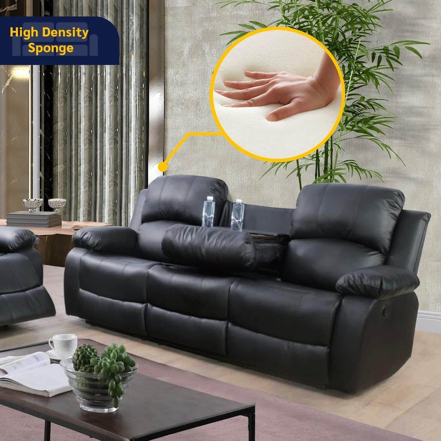 Beverly Fine 3 Piece Recliner Living Room Set - Loft&Timber