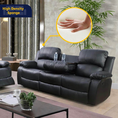 Beverly Fine 3 Piece Recliner Living Room Set - Loft&Timber