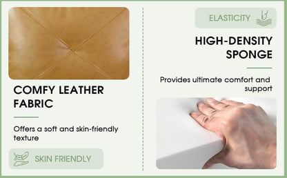 Leather Sectional Sofa Couch,L-Shape Sofa Sectional Couch Set - Loft&Timber