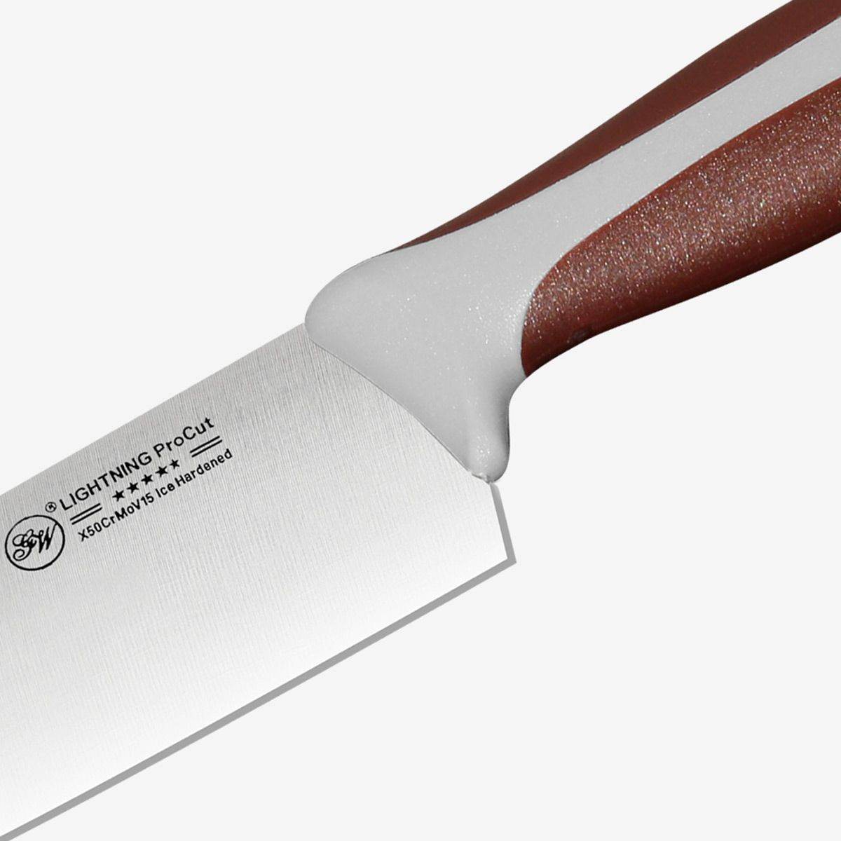 Gunter Wilhelm Lightning Chef Knife, 10 Inch | Brown and Grey ABS Handle SKU: 10-105-0110 - Loft&Timber