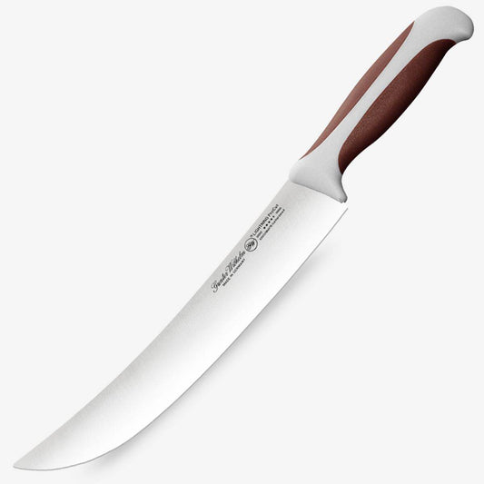 Gunter Wilhelm Lightning Cimeter/Butcher Knife, 10 Inch | Brown and Grey ABS Handle SKU: 10-130-0710 - Loft&Timber
