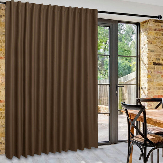 DWCN 1 Panel Wide Width Blackout Curtain, Room Divider Curtains - Loft&Timber