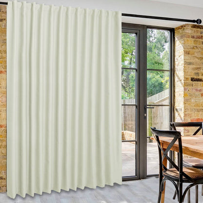 DWCN 1 Panel Wide Width Blackout Curtain, Room Divider Curtains - Loft&Timber