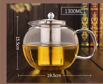 Teapot Heat Resistant Thickened Flower Glass Teapot - Loft&Timber