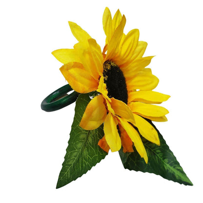 Maison Charlo | Set of 4 Sunflower Napkin Rings - Loft&Timber