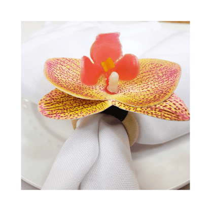 Maison Charlô | Set 6 Yellow Degrade Orchid Luxery Napkin Rings - Loft&Timber