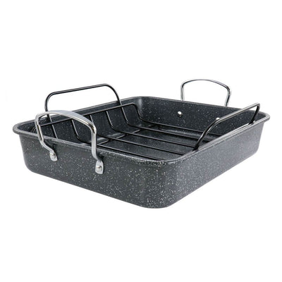 Kenmore 16.5 Inch Large Carbon Steel Roaster With Rack - Loft&Timber