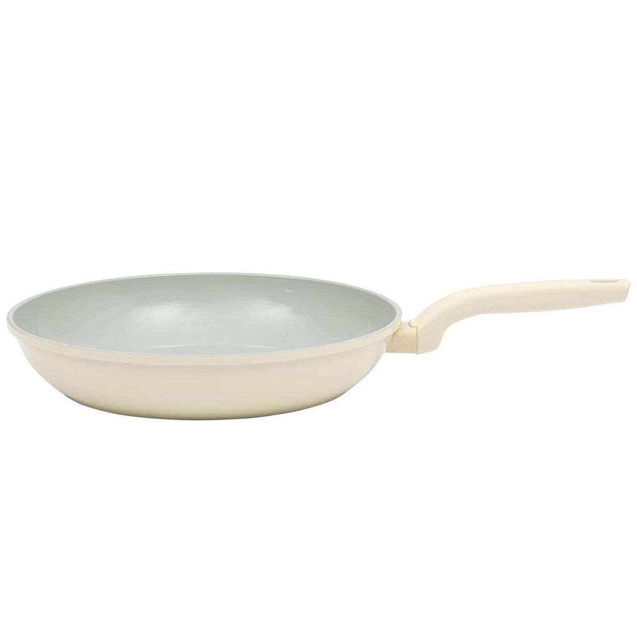 Gibson Home Barnsdall 12 Inch Nonstick Aluminum Frying Pan in Linen - Loft&Timber
