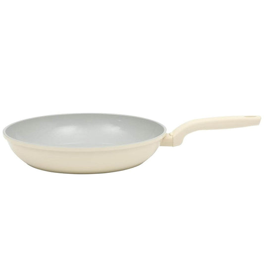 Gibson Home Barnsdall 12 Inch Nonstick Aluminum Frying Pan in Linen - Loft&Timber
