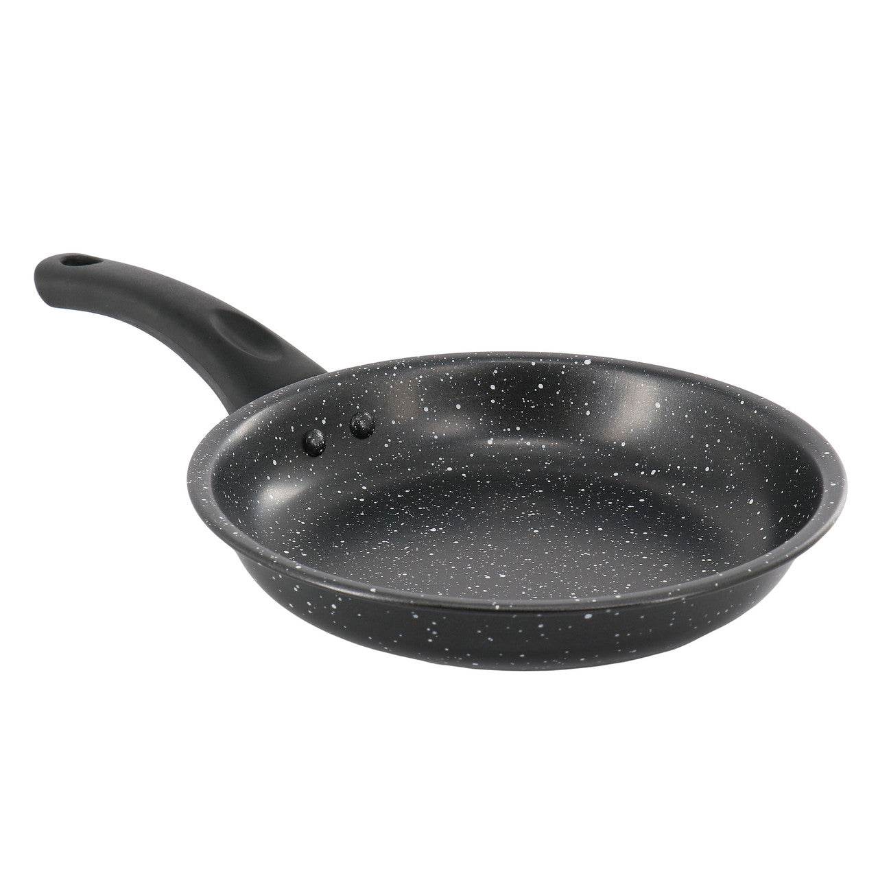 Gibson Home Delhi 8 Inch Round Nonstick Carbon Steel Frying Pan in Black - Loft&Timber