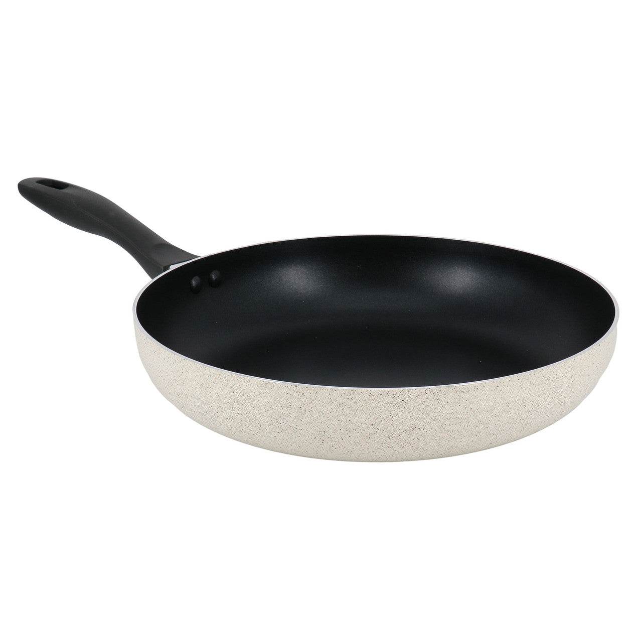 Oster Clairborne 12 Inch Round Nonstick Aluminum Frying Pan in Linen - Loft&Timber