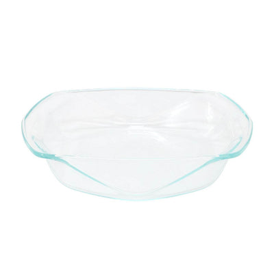Soho Lounge Carnegie Hill 12 inch x 10 Inch x 2.6 Inch Tempered Glass Roaster Pan with Built-in Han - Loft&Timber