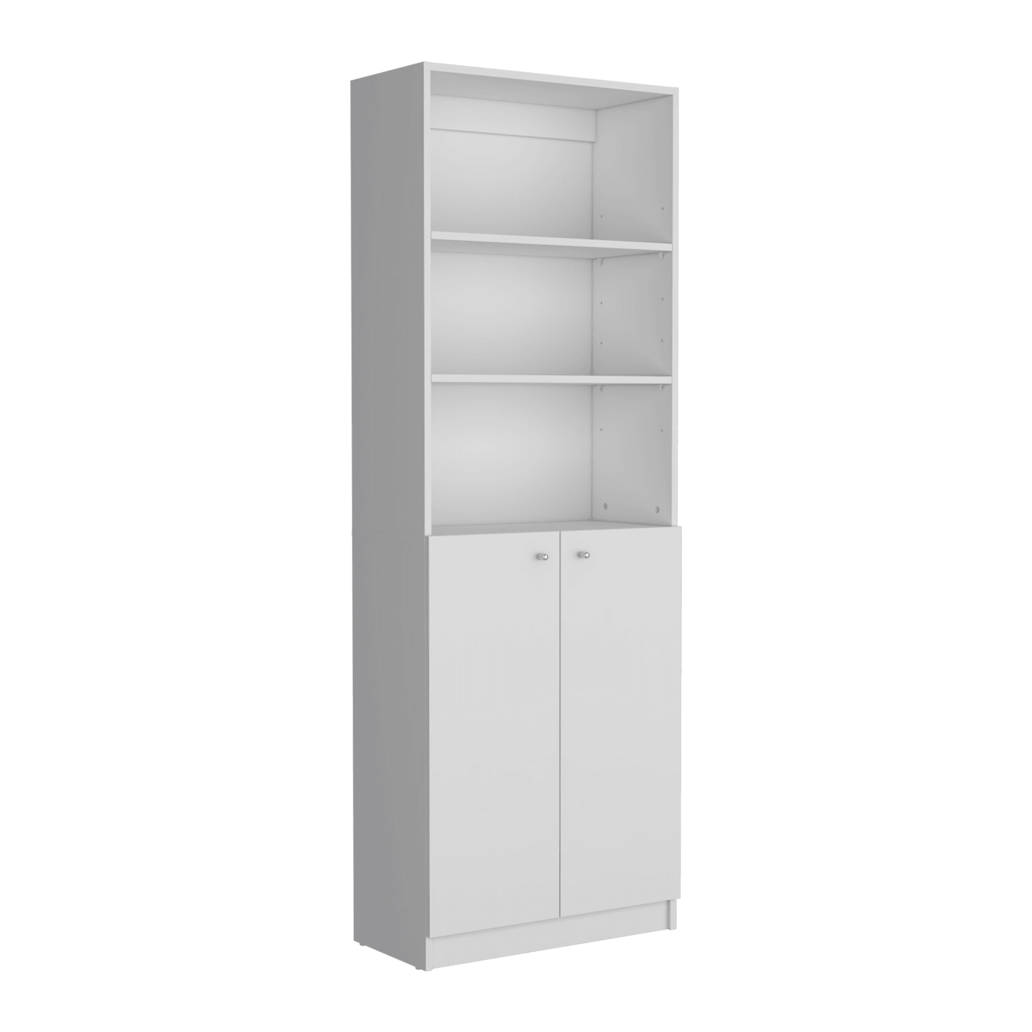 Home 2-Door Bookcase With Open Shelves-6