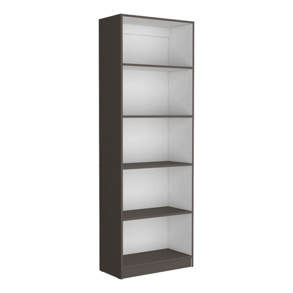 Elegant 4-Tier Bookcase With Additional Storage Shelf-7