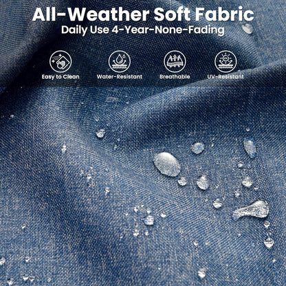 Seven Piece Outdoor Patio Furniture Set with Fire Pit - Loft&Timber