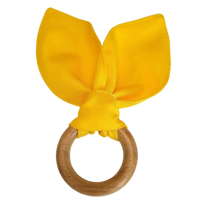Maison Charlo | Easter Set of 4 Yellow Orange Bunny Ears Napkin Rings | Dining Table Decor - Loft&Timber