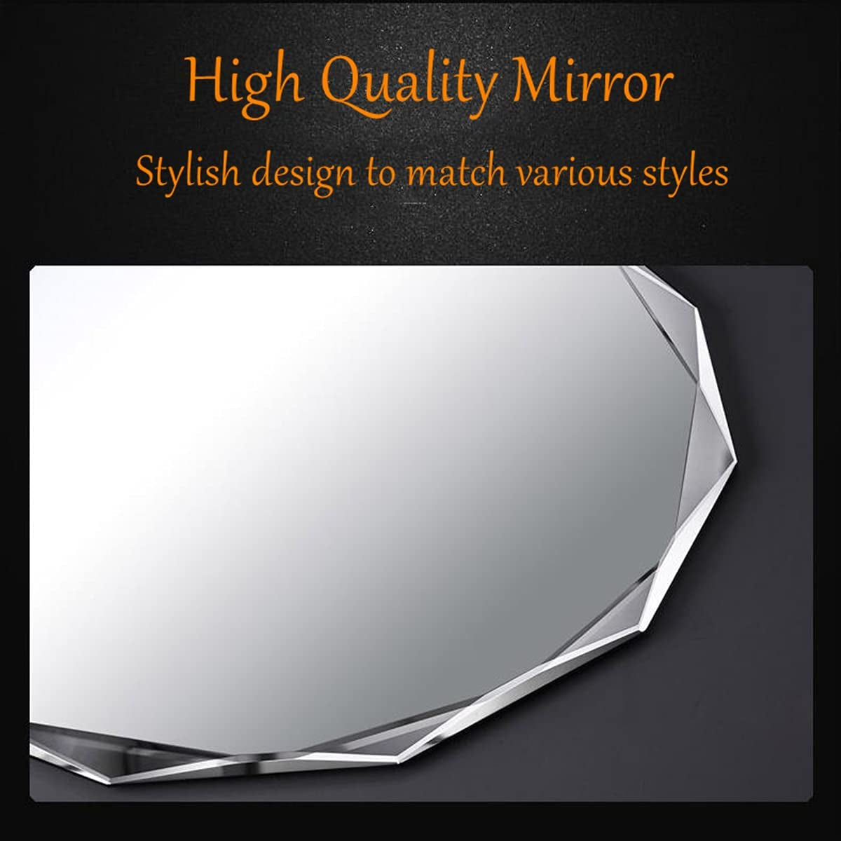 Single Beveled Edge Frameless Wall Mount Bathroom Vanity Mirror, 24” X 36”|Silver|-2