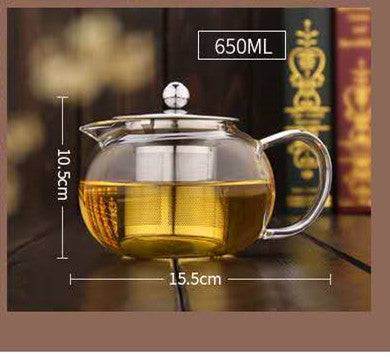 Teapot Heat Resistant Thickened Flower Glass Teapot - Loft&Timber