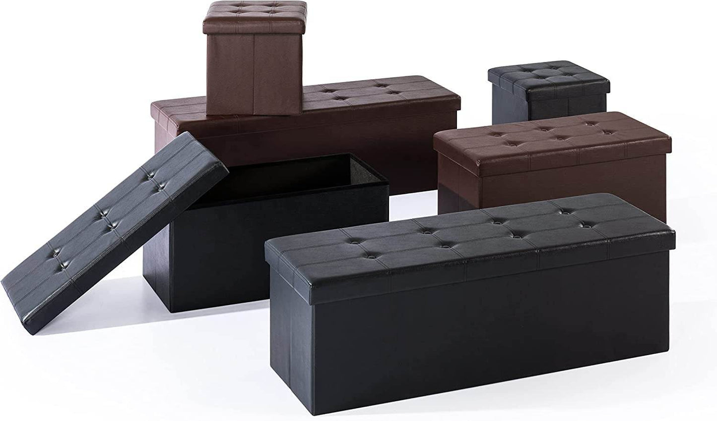 Memory Foam Folding Chest Ottoman Bench - Loft&Timber