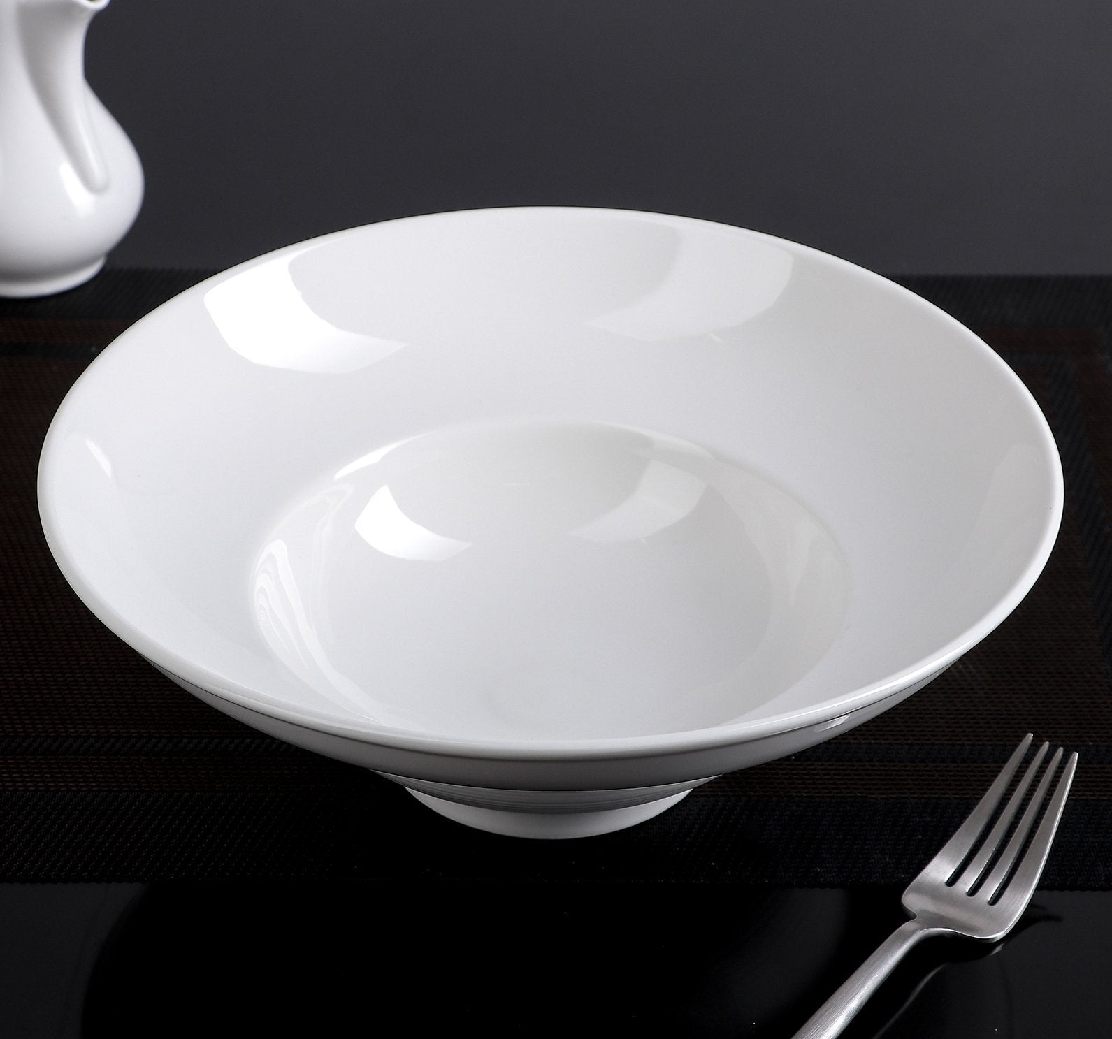 White Deep Salad or Soup Plate 9.75" inch | 16 Fl Oz | - Loft&Timber