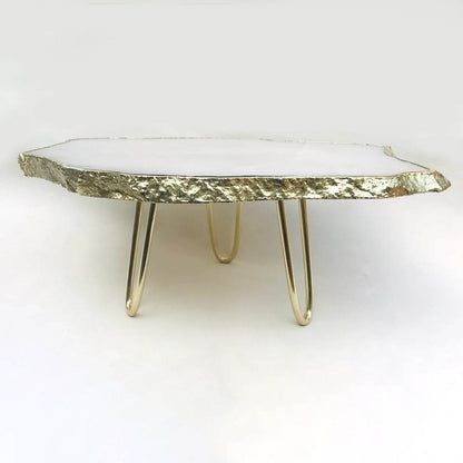 White Agate Cake Stand/Centrepiece/Display Stand/Tray - Loft&Timber