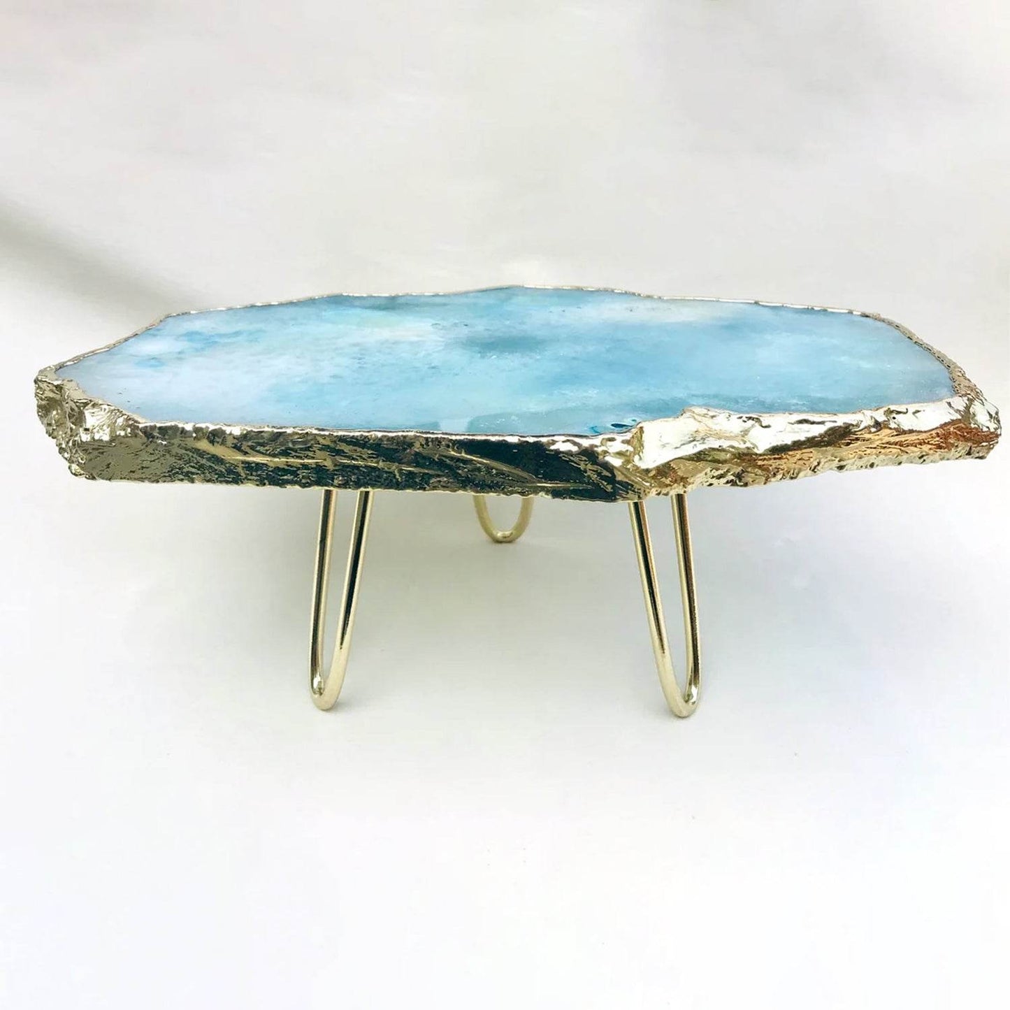 Blue Agate Cake Stand/Centrepiece/Display Stand/Tray - Loft&Timber
