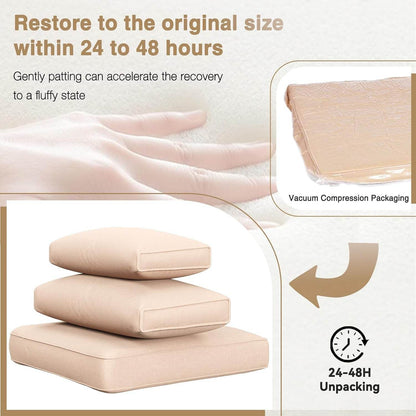 Eight Piece Outdoor Patio Furniture Set with Fire Pit - Loft&Timber