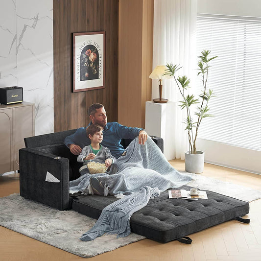 Upgraded Full Size Futon Sofa Bed, Convertible - Loft&Timber