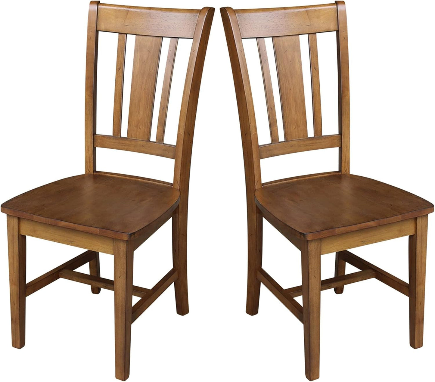 International Concepts San Remo Pecan Parawood Dining Chair-4