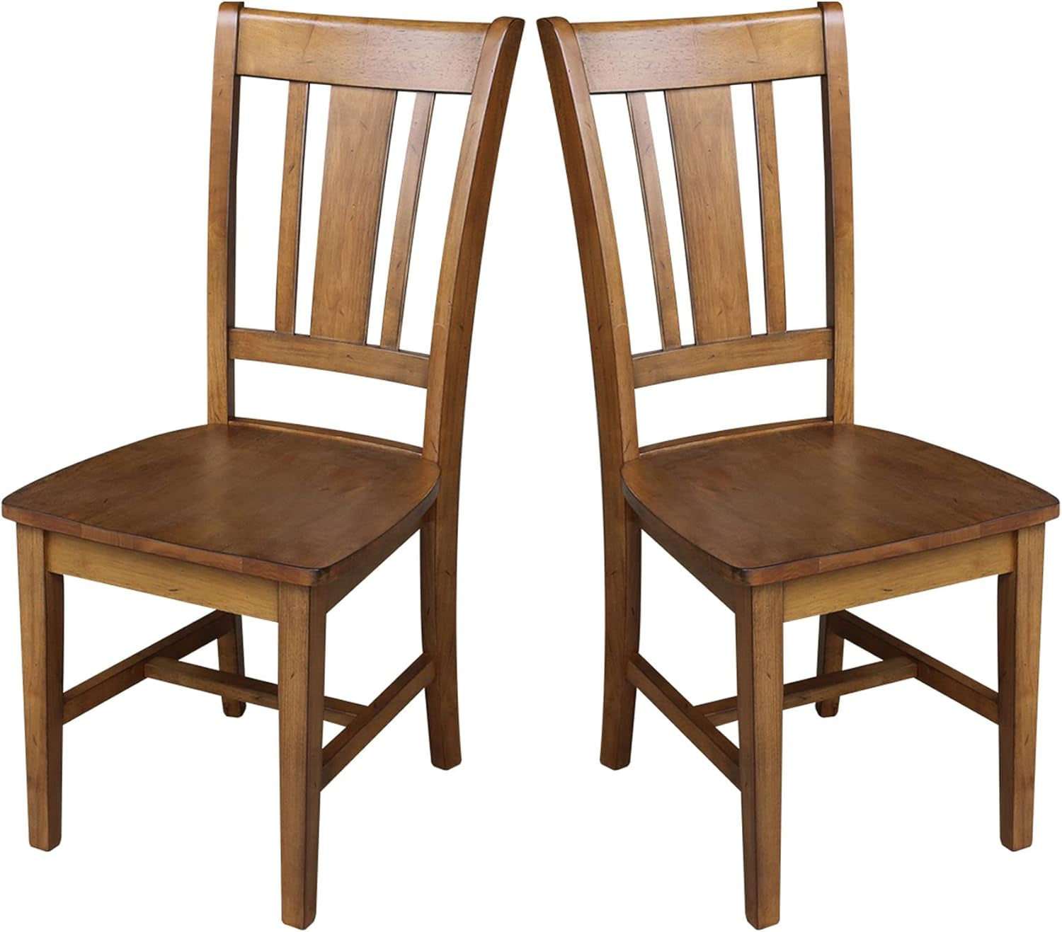 International Concepts San Remo Pecan Parawood Dining Chair-4
