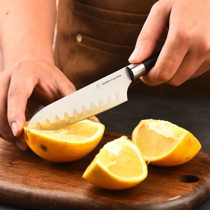 5 Piece Kitchen Knife Set With Matching Blade Guards, Black-3
