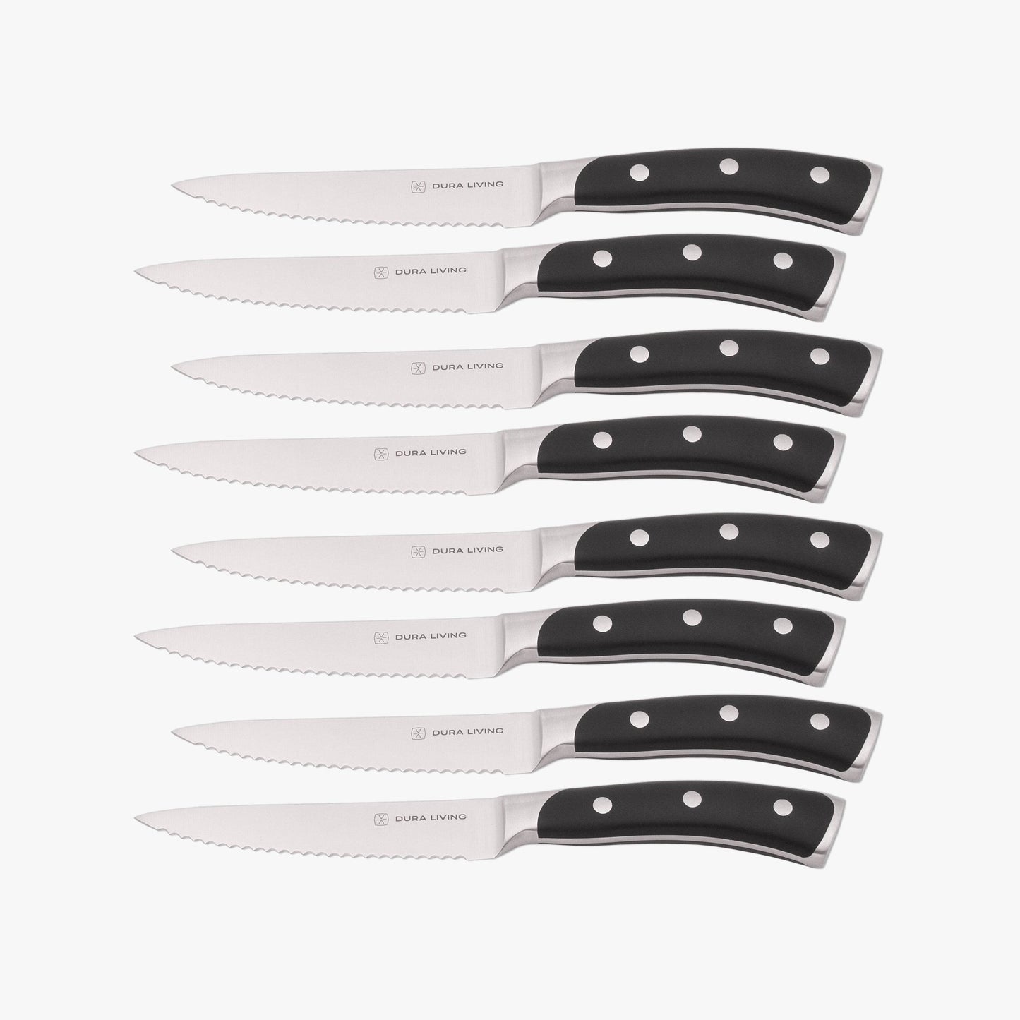 Elite Set of 8 Steak Knives - Black - Loft&Timber