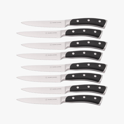 Elite Set of 8 Steak Knives - Black - Loft&Timber