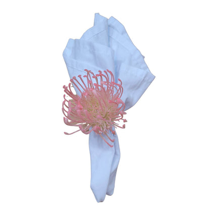 Set of 4 Rose Rustic Savanna Flower Napkin Rings - Loft&Timber