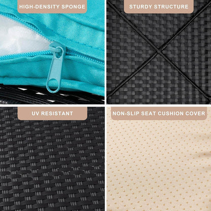 Comfortable Seven Piece Outdoor Patio Furniture Set - Loft&Timber